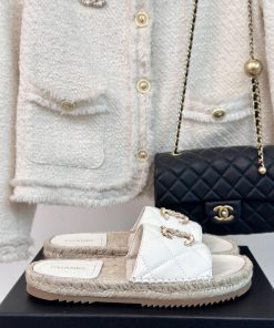 Chanel | Chanel 24S Spring/Summer New Product Large Pair C Grass Weaving Fisherman's SlippersTh nqeptboo