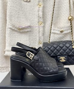 Chanel | Chanel 24P New ProductThick And Waterproof Platform Double C Diamond Grid SandalsA Mus iak5tp7h