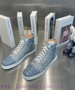 ╔ High Gloss Blue Silver Glitter Edition ╗️Top Level Customized Version𝑪𝒉𝒓𝒊𝒔𝒕𝒊𝒂𝒏 𝑳𝒐𝒖𝒃𝒐𝒖𝒕𝒊𝒏Wheth xdi3z6u8