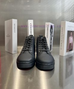 ╔ High Top Black Silk Leather Style ╗️Top Level Customized Version𝑪𝒉𝒓𝒊𝒔𝒕𝒊𝒂𝒏 𝑳𝒐𝒖𝒃𝒐𝒖𝒕𝒊𝒏Whether It y4oky346