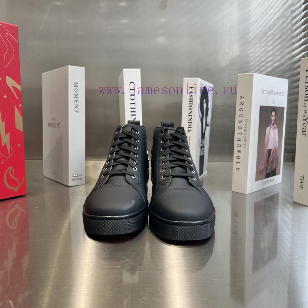 ╔ High Top Black Silk Leather Style ╗️Top Level Customized Version𝑪𝒉𝒓𝒊𝒔𝒕𝒊𝒂𝒏 𝑳𝒐𝒖𝒃𝒐𝒖𝒕𝒊𝒏Whether It y4oky346