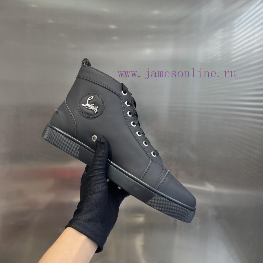╔ High Top Black Silk Leather Style ╗️Top Level Customized Version𝑪𝒉𝒓𝒊𝒔𝒕𝒊𝒂𝒏 𝑳𝒐𝒖𝒃𝒐𝒖𝒕𝒊𝒏Whether It y4oky346 - Image 5