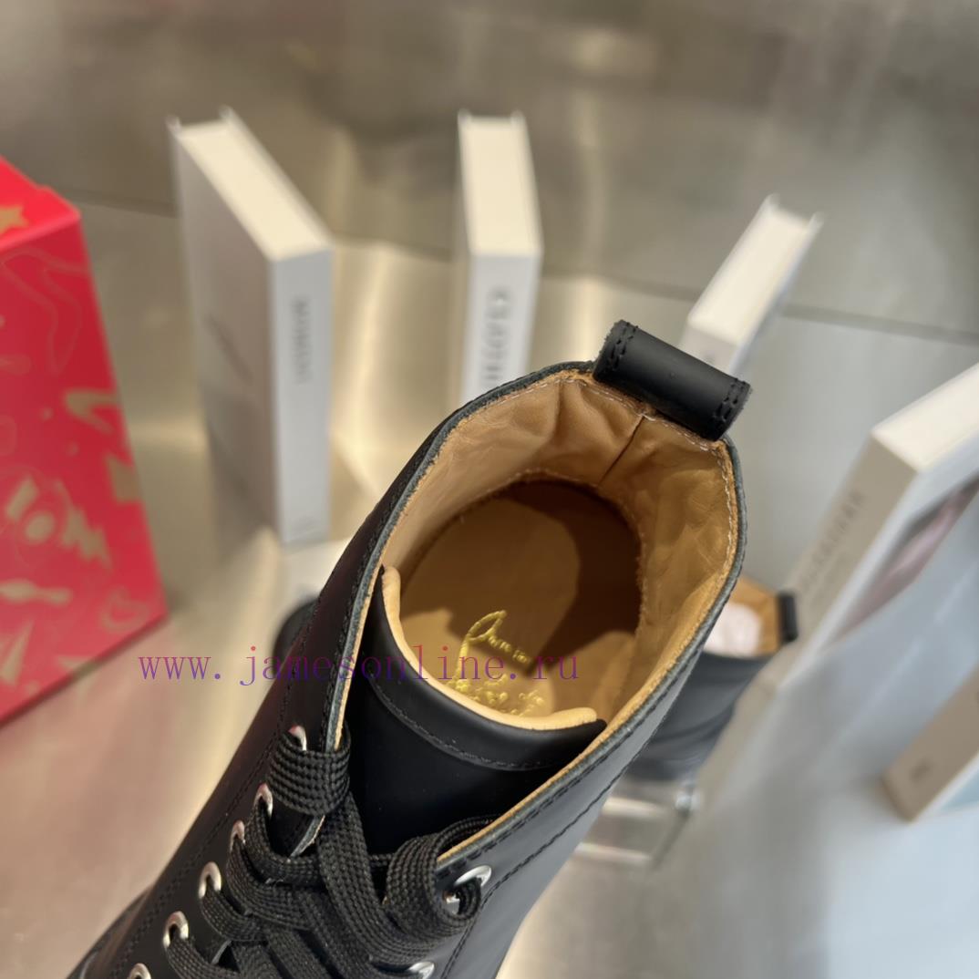 ╔ High Top Black Silk Leather Style ╗️Top Level Customized Version𝑪𝒉𝒓𝒊𝒔𝒕𝒊𝒂𝒏 𝑳𝒐𝒖𝒃𝒐𝒖𝒕𝒊𝒏Whether It y4oky346 - Image 8