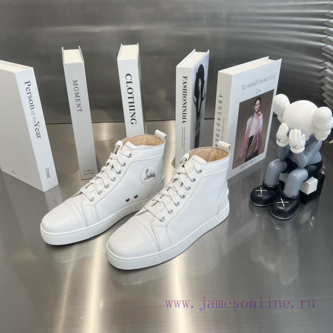 ╔ High Gloss White Cowhide Version ╗️Top Level Customized Version𝑪𝒉𝒓𝒊𝒔𝒕𝒊𝒂𝒏 𝑳𝒐𝒖𝒃𝒐𝒖𝒕𝒊𝒏Whether It' kv3n2a1u