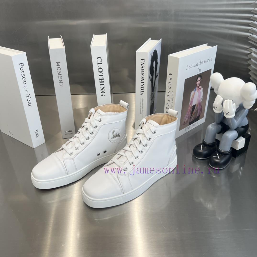 ╔ High Gloss White Cowhide Version ╗️Top Level Customized Version𝑪𝒉𝒓𝒊𝒔𝒕𝒊𝒂𝒏 𝑳𝒐𝒖𝒃𝒐𝒖𝒕𝒊𝒏Whether It' kv3n2a1u - Image 2