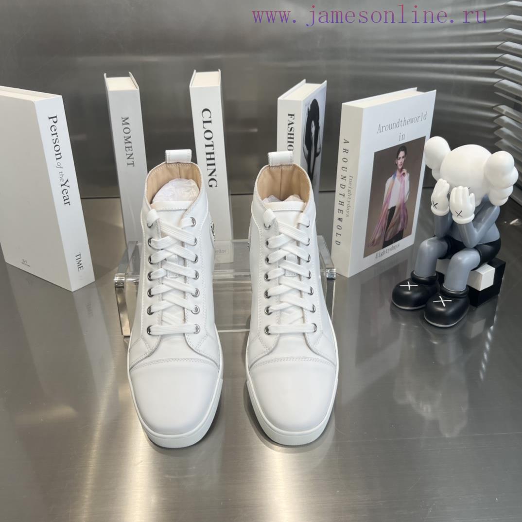 ╔ High Gloss White Cowhide Version ╗️Top Level Customized Version𝑪𝒉𝒓𝒊𝒔𝒕𝒊𝒂𝒏 𝑳𝒐𝒖𝒃𝒐𝒖𝒕𝒊𝒏Whether It' kv3n2a1u - Image 3