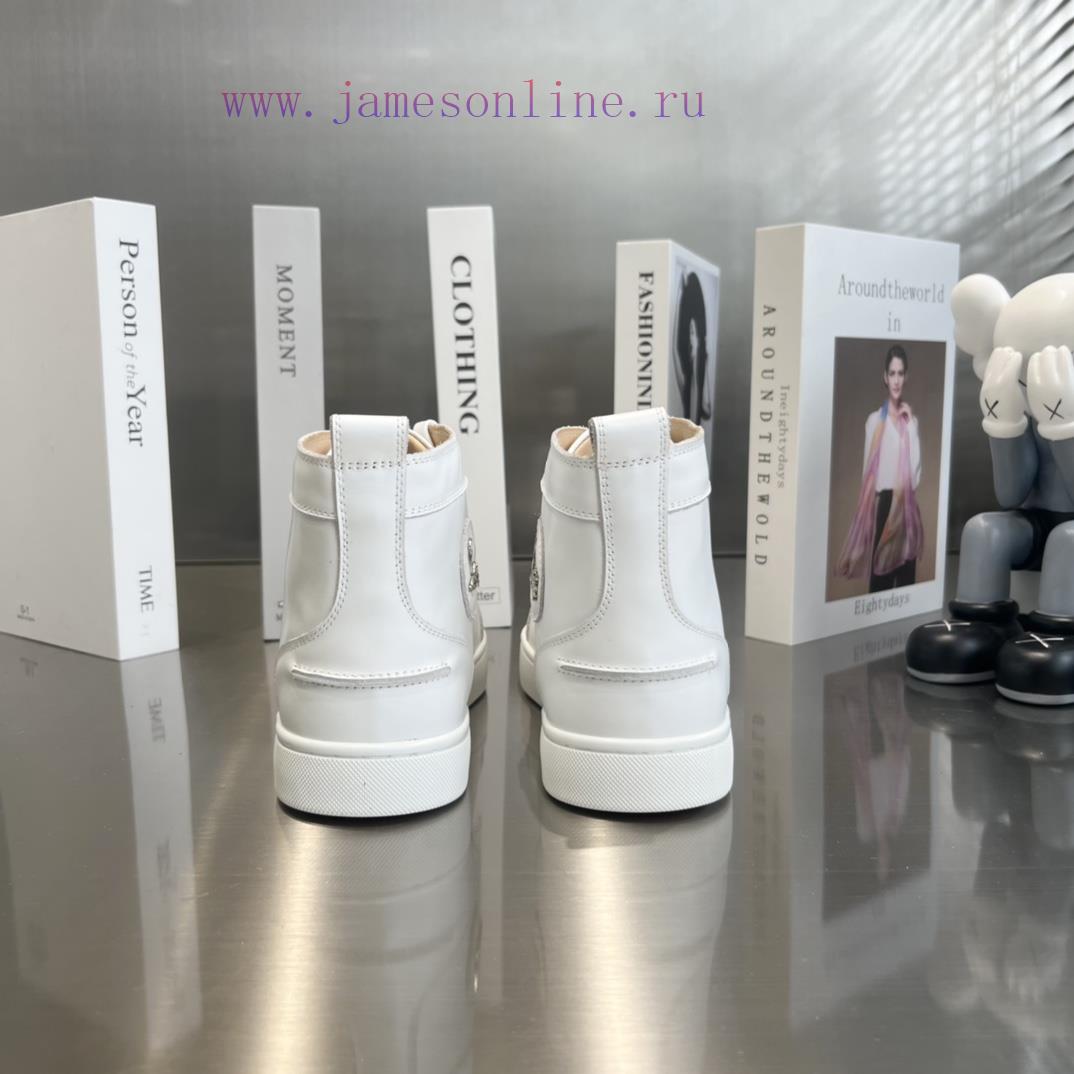 ╔ High Gloss White Cowhide Version ╗️Top Level Customized Version𝑪𝒉𝒓𝒊𝒔𝒕𝒊𝒂𝒏 𝑳𝒐𝒖𝒃𝒐𝒖𝒕𝒊𝒏Whether It' kv3n2a1u - Image 9