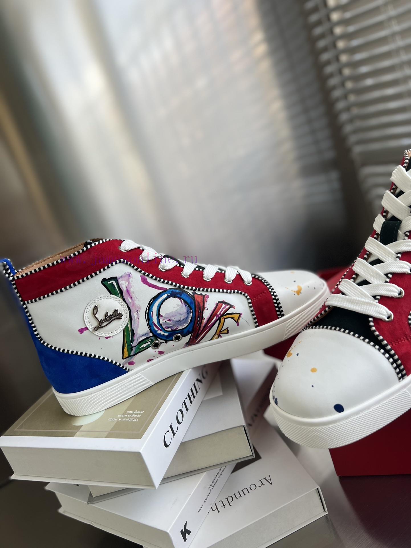 ╔ High Top Printed Love Light Version ╗️Top Level Customized Version𝑪𝒉𝒓𝒊𝒔𝒕𝒊𝒂𝒏 𝑳𝒐𝒖𝒃𝒐𝒖𝒕𝒊𝒏Whether xroqanj1 - Image 4