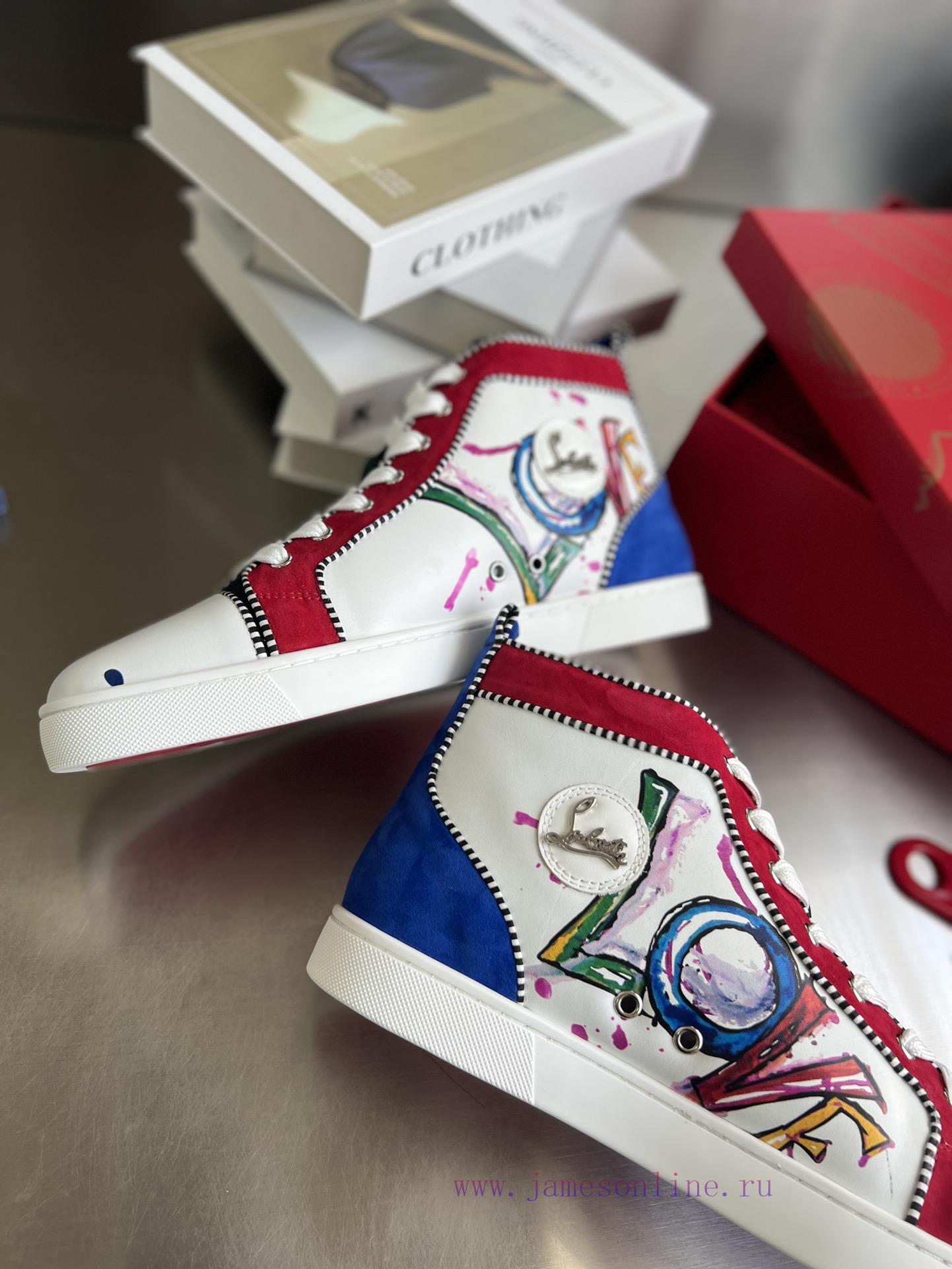 ╔ High Top Printed Love Light Version ╗️Top Level Customized Version𝑪𝒉𝒓𝒊𝒔𝒕𝒊𝒂𝒏 𝑳𝒐𝒖𝒃𝒐𝒖𝒕𝒊𝒏Whether xroqanj1 - Image 6