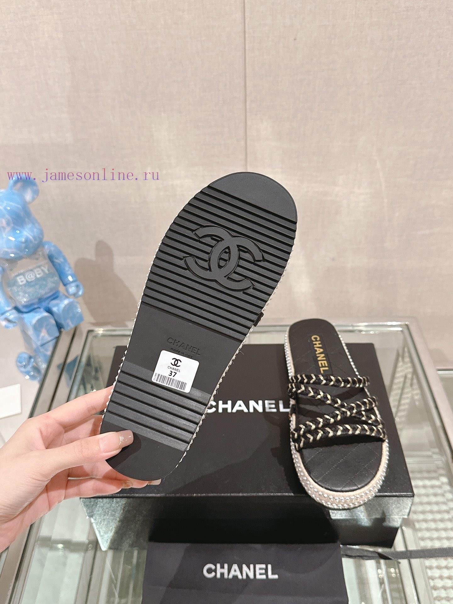 -24Ss New Chanel Cross Strap Grass Woven Hemp Rope SlippersA Pair Of Tasteful Slippers That Are 0c8hdw7j - Image 10