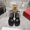 Roger Vivier/2024 Summer New Color Thick Soled Grass Woven Sandals High-end Top Of The Line Ori nw0x1jri