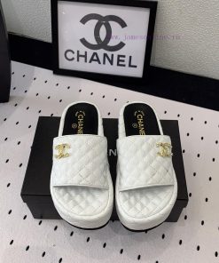 Chanel's New Diamond Patterned Thick Soled Sponge Slippers Are A Must-have For Summer In The Co 34my5kuw