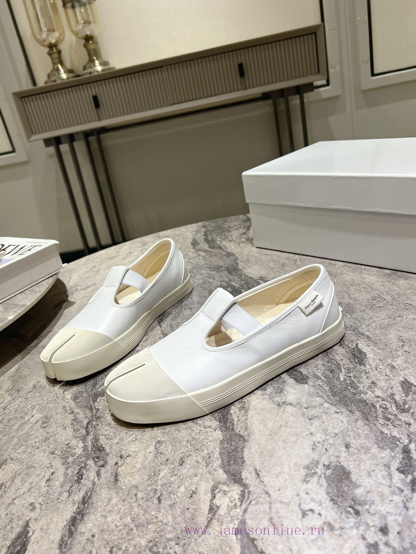 Leather Majira 24 Spring/Summer New Product Art Retro Split Toe Canvas Shoes One Step Lazy Shoe na5r3ssz - Image 5