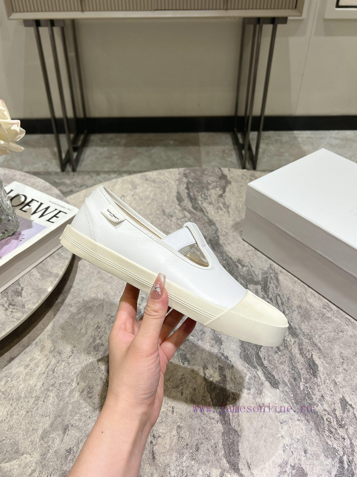 Leather Majira 24 Spring/Summer New Product Art Retro Split Toe Canvas Shoes One Step Lazy Shoe na5r3ssz - Image 7