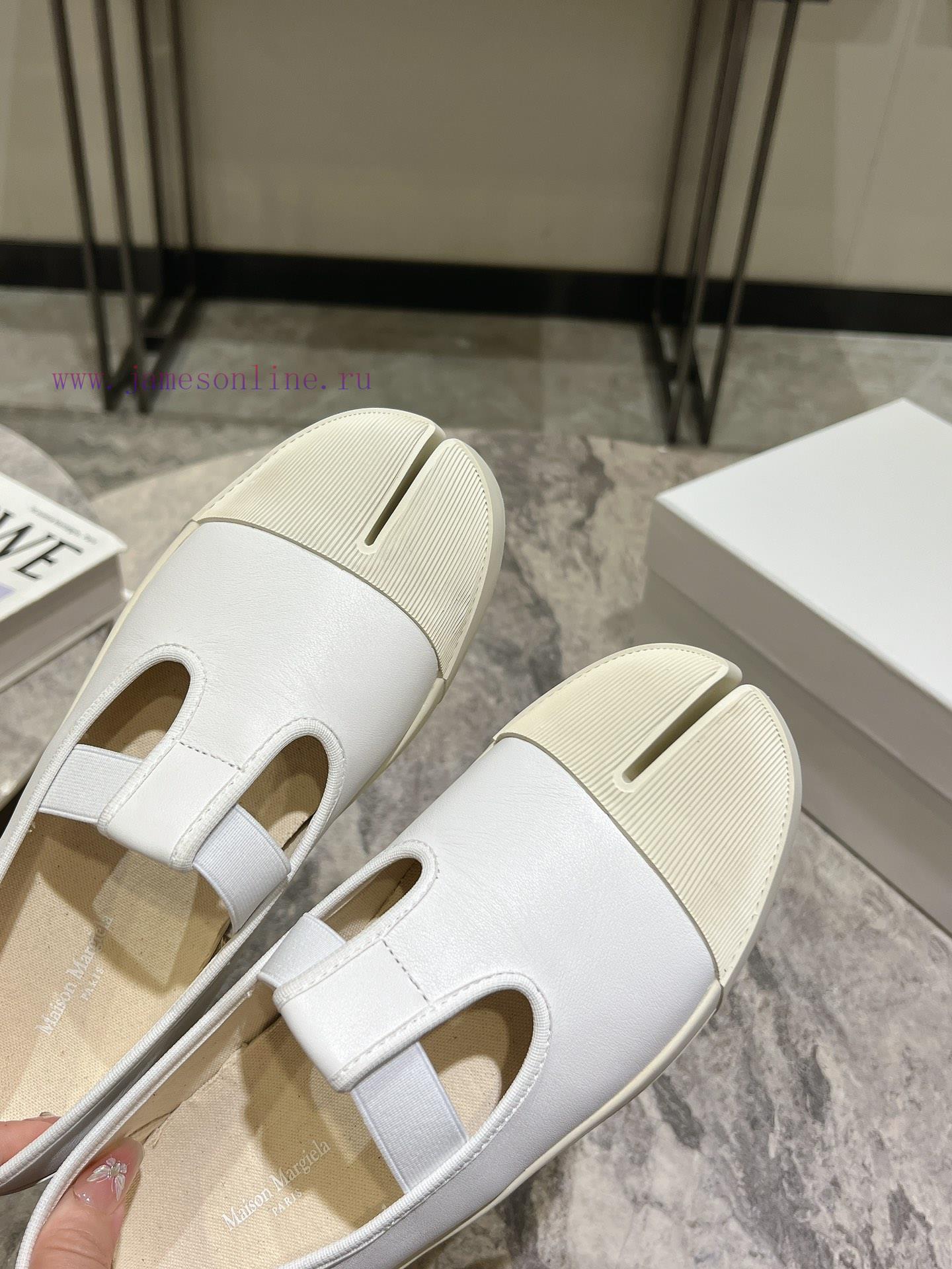 Leather Majira 24 Spring/Summer New Product Art Retro Split Toe Canvas Shoes One Step Lazy Shoe na5r3ssz - Image 9