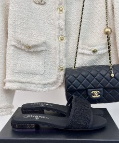 Chanel | Chanel 24P Spring/Summer New ProductsMesh Lace Series SlippersThis Season's Mesh And L dgv7dkhe