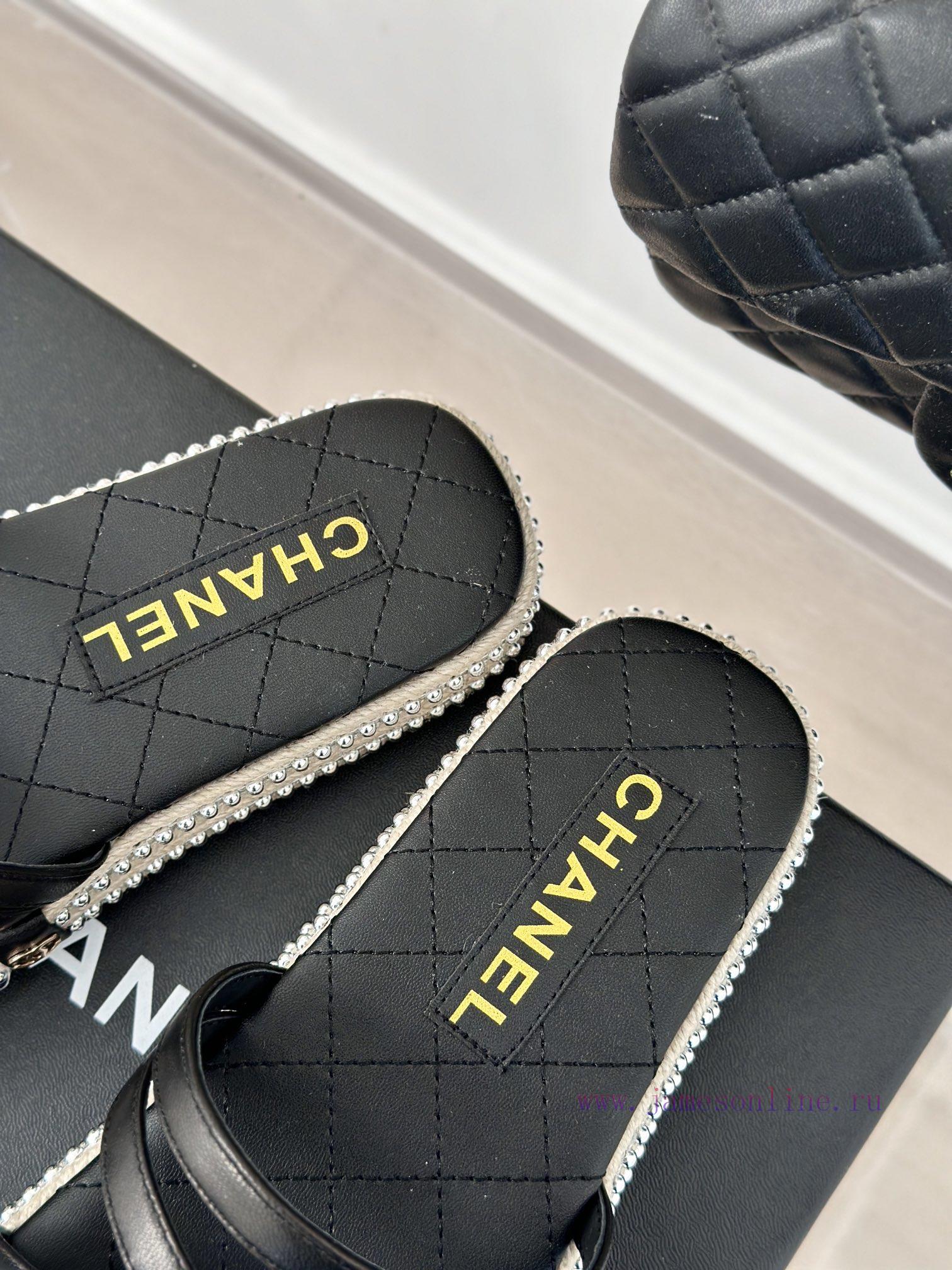 Chanel | Chanel 24P Spring/Summer New ProductsPearl Hemp Rope Lazy SlippersLazy People Must Wea thleo4tq - Image 9