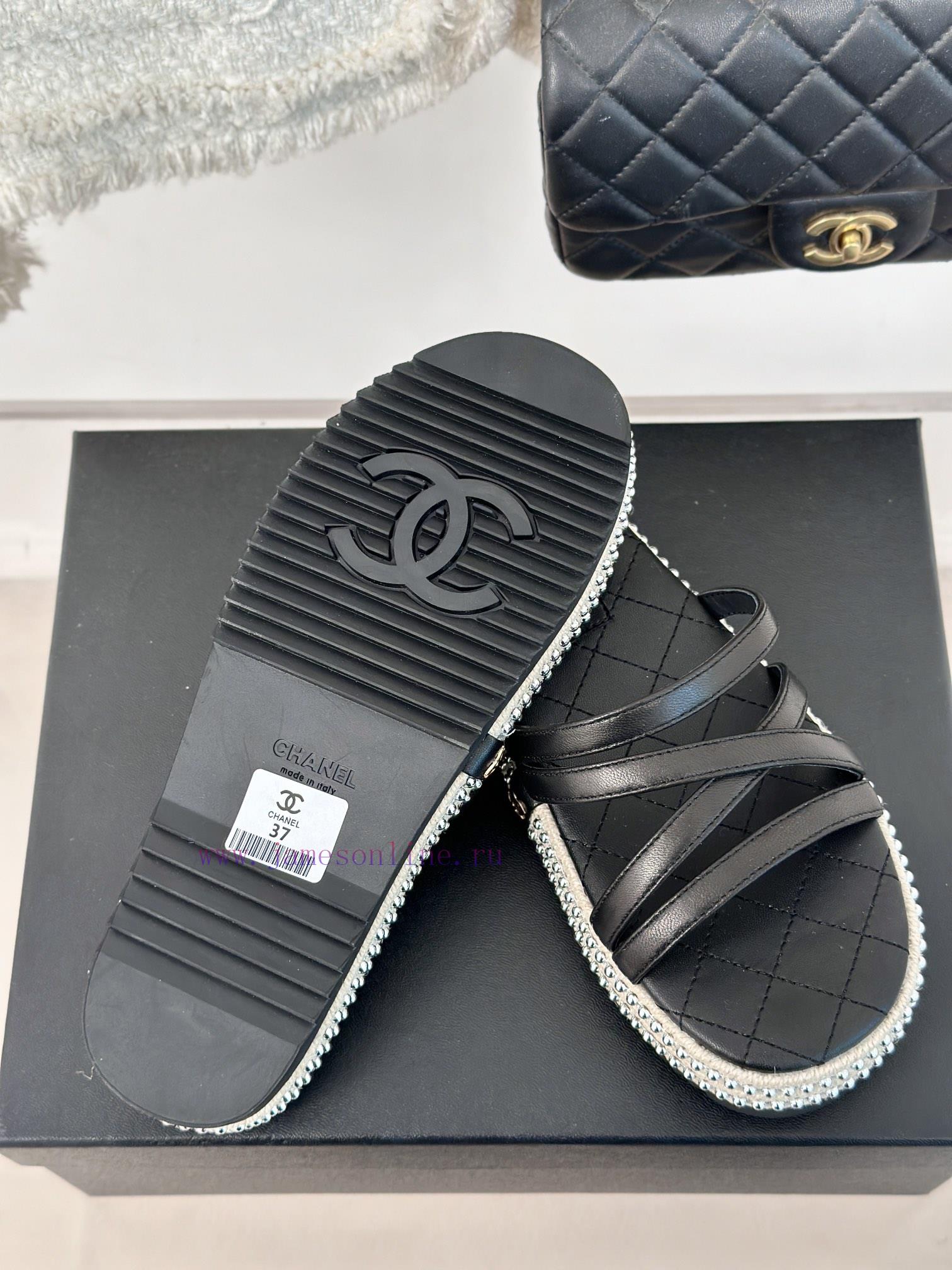 Chanel | Chanel 24P Spring/Summer New ProductsPearl Hemp Rope Lazy SlippersLazy People Must Wea thleo4tq - Image 10