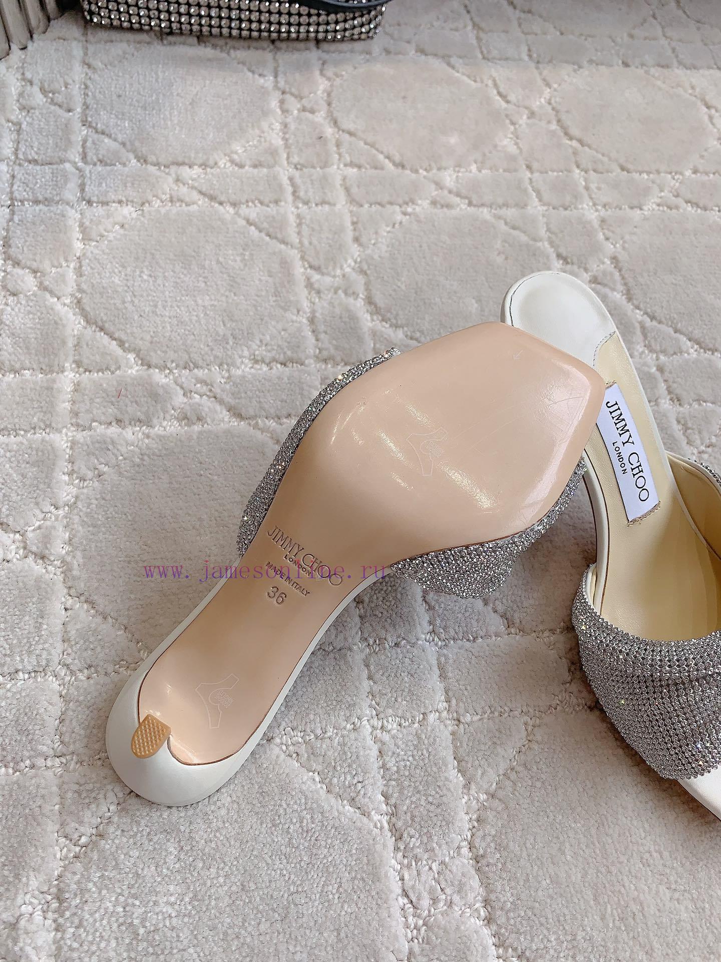 Jimm * Cho * New Super Sparkling Diamond High Heel Slippers ZP One To One Remake Exquisite Shin 9sfe51vp - Image 10
