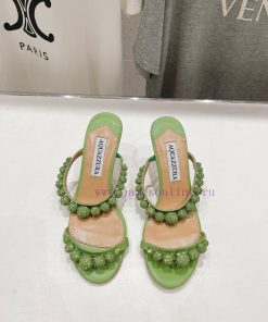 AQUAZZURA Golden Pineapple 2024/𝐒𝐒𝐧𝐞𝐰 New Diamond High Heel Slippers Top Quality In The MarketW 5ip6vbe3