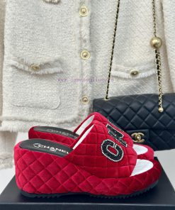 Chanel | Chanel 24P New Product Double CLetter Diamond Grid Thick Soled Sponge SlippersA Must-h tnucmodu