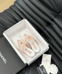 Chanel 24P New Mesh Camellia Clip On SlippersThe Shoe Upper Is Made Of Original Customized Mesh 2u07pful