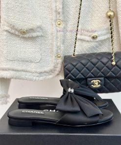Chanel | Chanel 24P New ProductBig Bow Double C Flat SlippersSuper Immortal Big Bow SlippersThe no6uex0r
