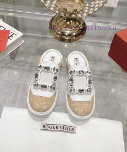 Spring And Summer New Color Women's Shoes Viv Golf Diamond Buckle Leather Sports Shoes White Sh azr5p804