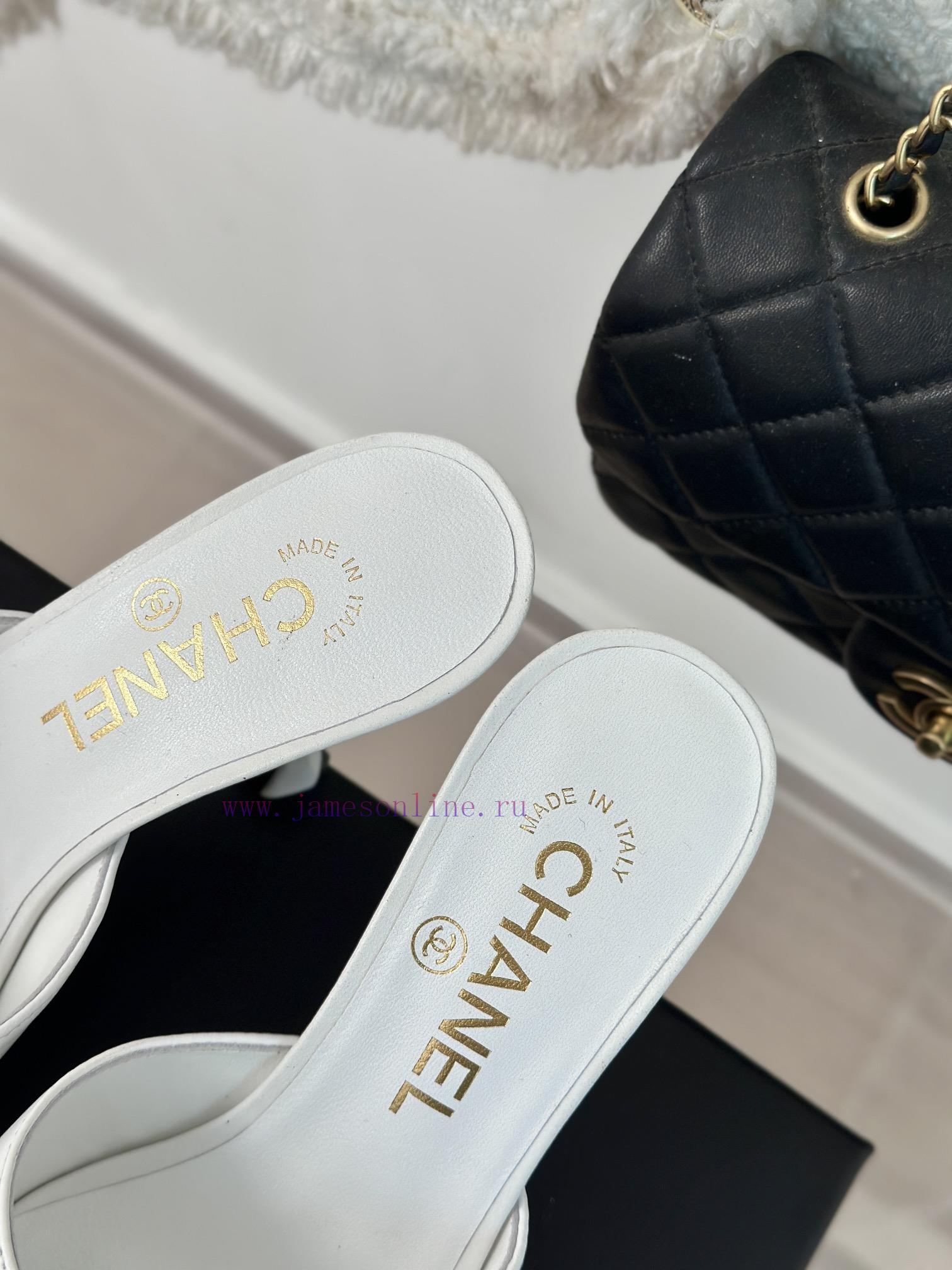 Chanel | Chanel 24P New Product ShowWaterproof Platform Double C High-heeled SlippersParis Fash xqu923jd - Image 9