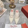 24 New RV Painted Cat Heel SlippersInspired By The Belle Vivier Collection The Style Is Simple cmuvoep9
