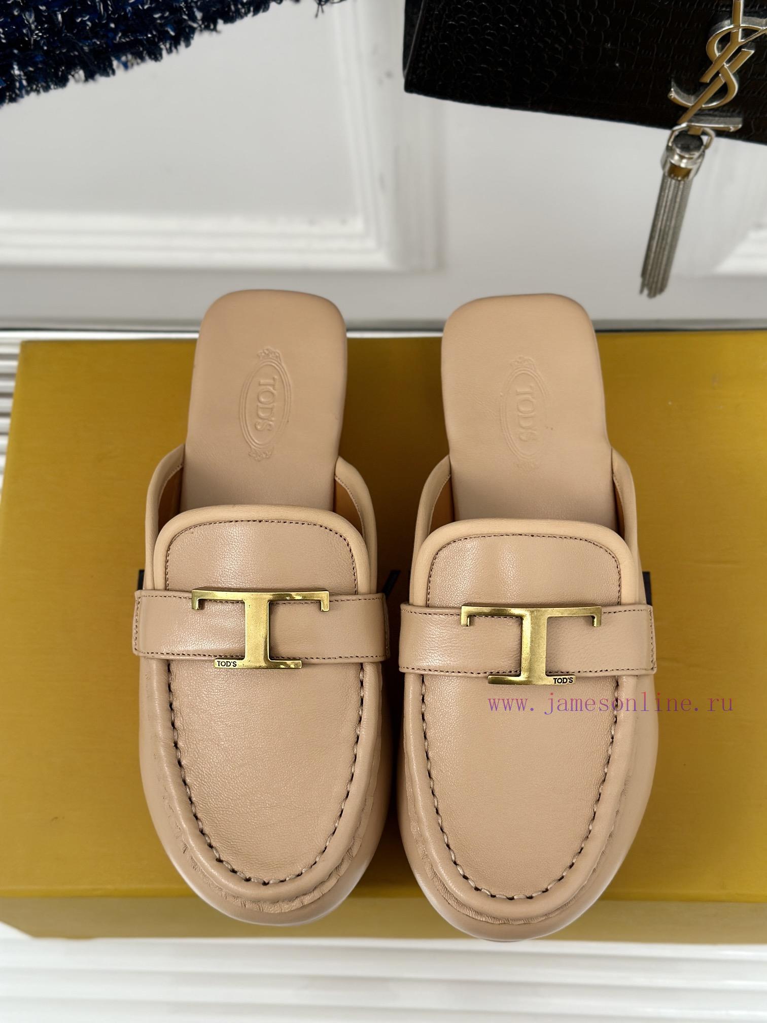 TOD's Classic Explosive Thick Bottom Metal BuckleHalf Drag SeriesOriginal Customized Calf Leath tll0f4xa - Image 5