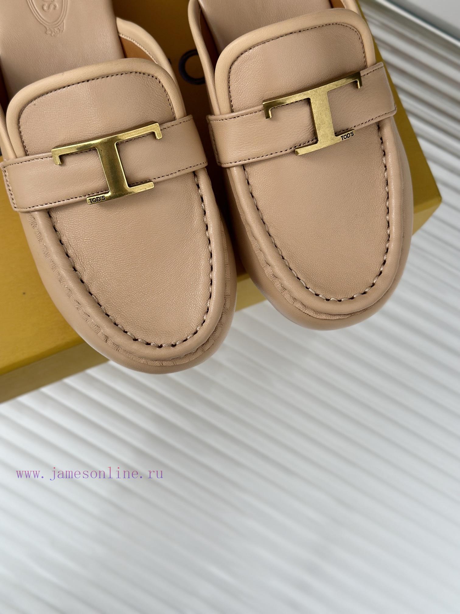 TOD's Classic Explosive Thick Bottom Metal BuckleHalf Drag SeriesOriginal Customized Calf Leath tll0f4xa - Image 8