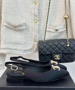 Chanel | Chanel 24P New Product ClassicDouble C-pointed Back Empty SandalsThe Shoe Upper Is Mad 457jd97c