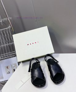 Marni's New Spring And Summer Cross Strap Sandals Are Designed With Contrasting Colors For A Li zokcrue2
