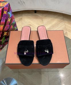 Loro Pia * A Slippers Are Made Of Top-notch Italian Cashmere Retro Elegant Low-key Luxurious Fa qjpfyj1d