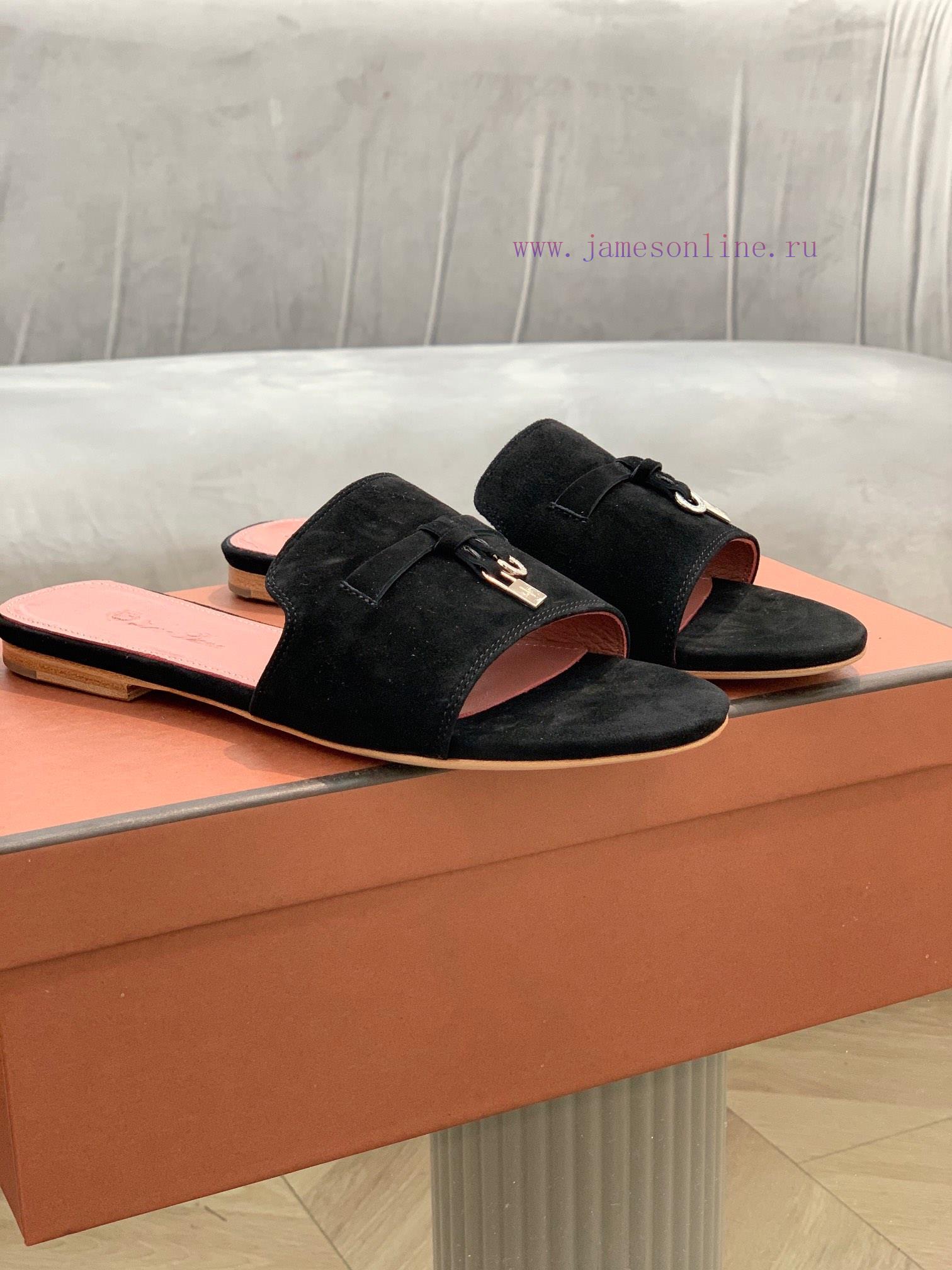 Loro Pia * A Slippers Are Made Of Top-notch Italian Cashmere Retro Elegant Low-key Luxurious Fa qjpfyj1d - Image 3