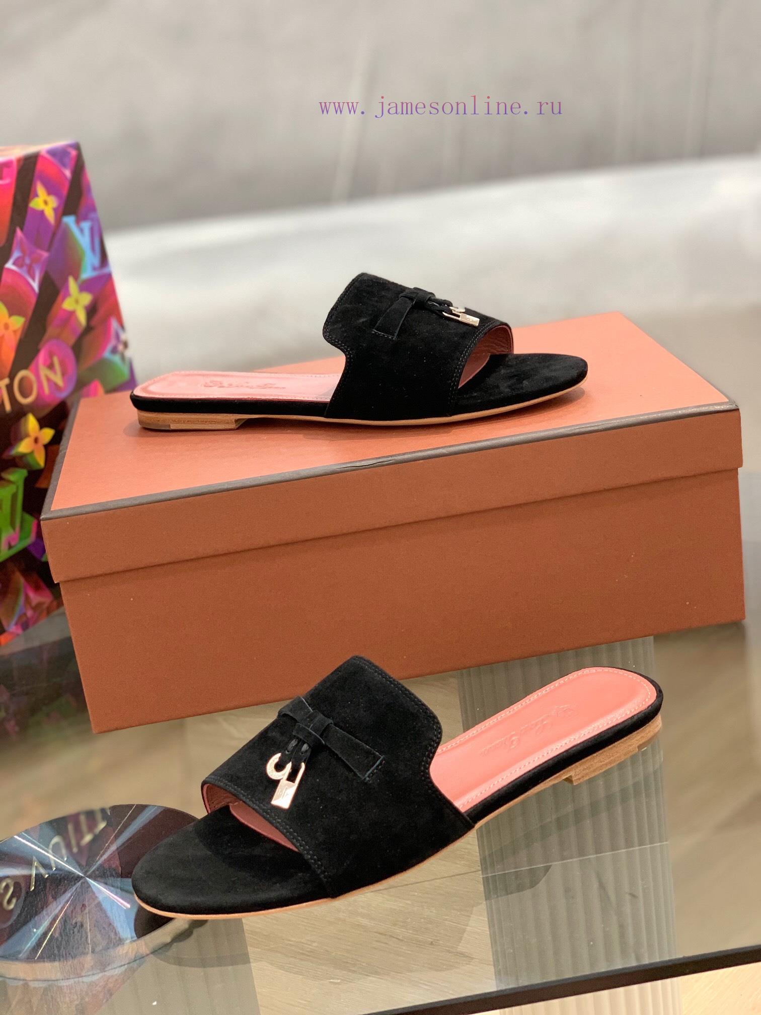 Loro Pia * A Slippers Are Made Of Top-notch Italian Cashmere Retro Elegant Low-key Luxurious Fa qjpfyj1d - Image 4
