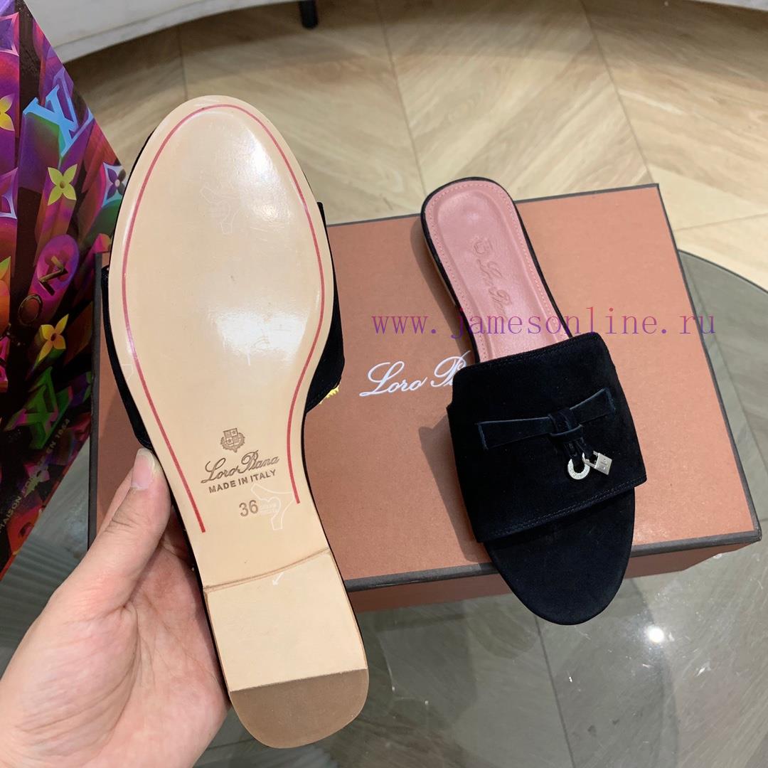 Loro Pia * A Slippers Are Made Of Top-notch Italian Cashmere Retro Elegant Low-key Luxurious Fa qjpfyj1d - Image 6
