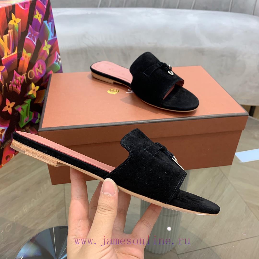Loro Pia * A Slippers Are Made Of Top-notch Italian Cashmere Retro Elegant Low-key Luxurious Fa qjpfyj1d - Image 7