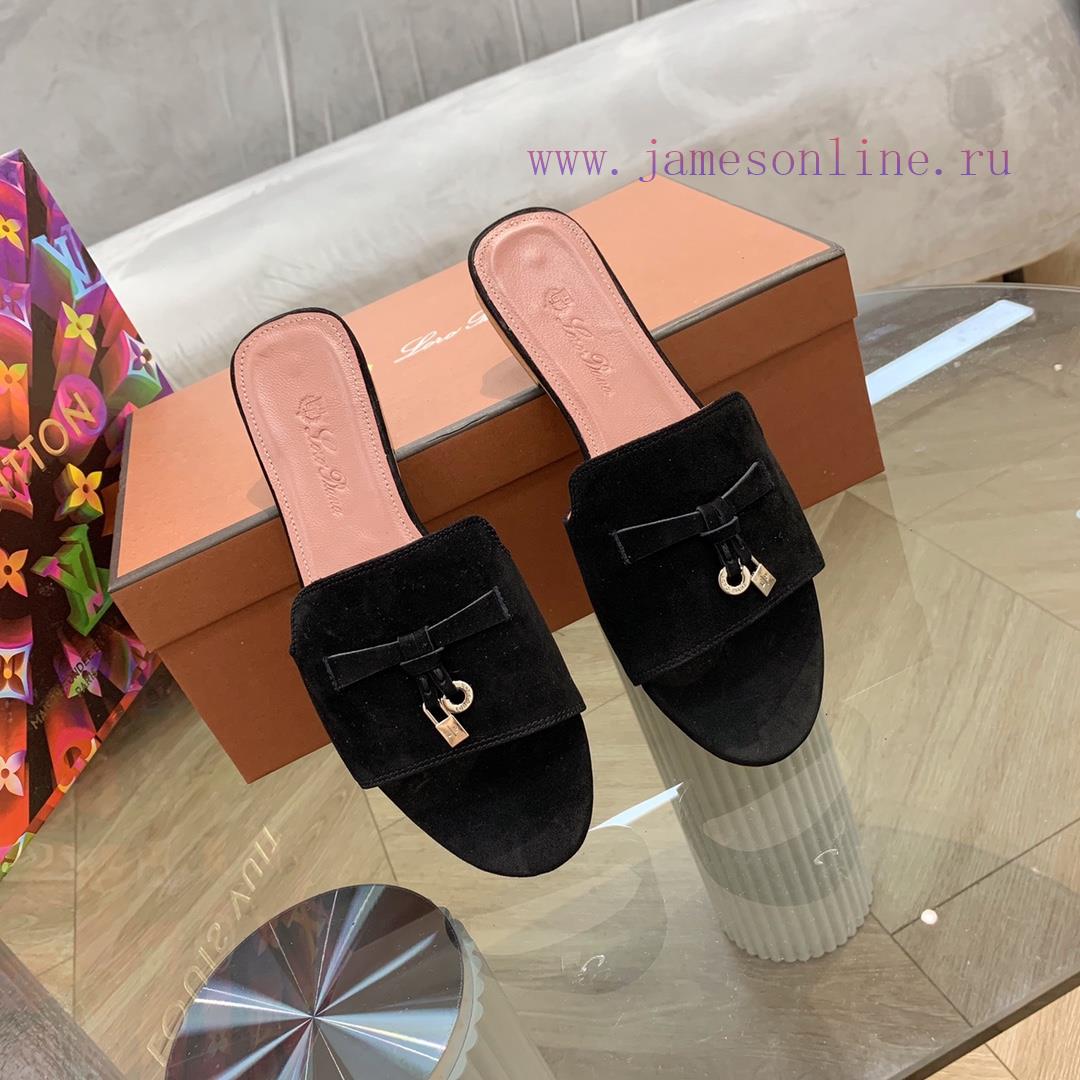 Loro Pia * A Slippers Are Made Of Top-notch Italian Cashmere Retro Elegant Low-key Luxurious Fa qjpfyj1d - Image 8