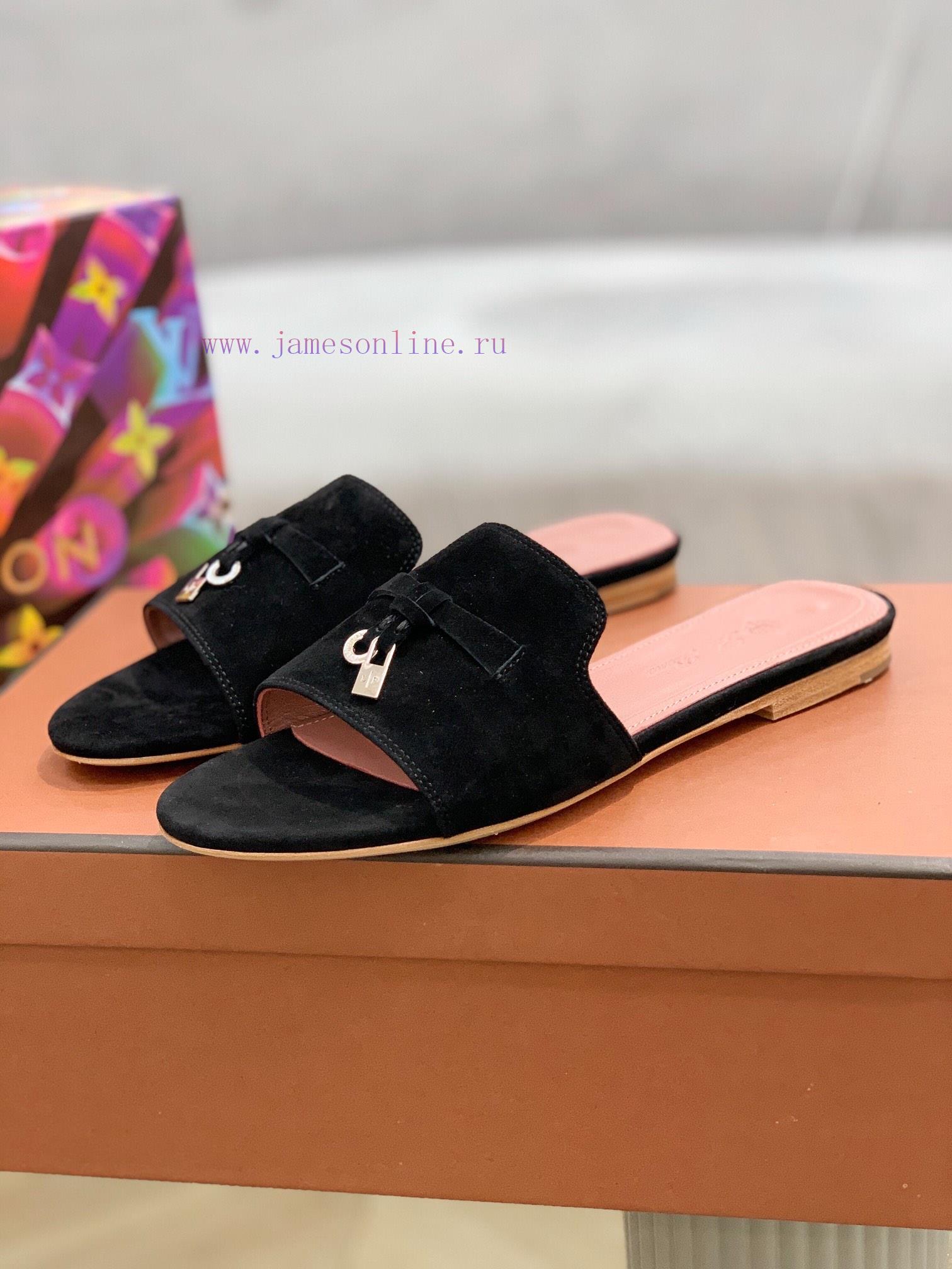Loro Pia * A Slippers Are Made Of Top-notch Italian Cashmere Retro Elegant Low-key Luxurious Fa qjpfyj1d - Image 9