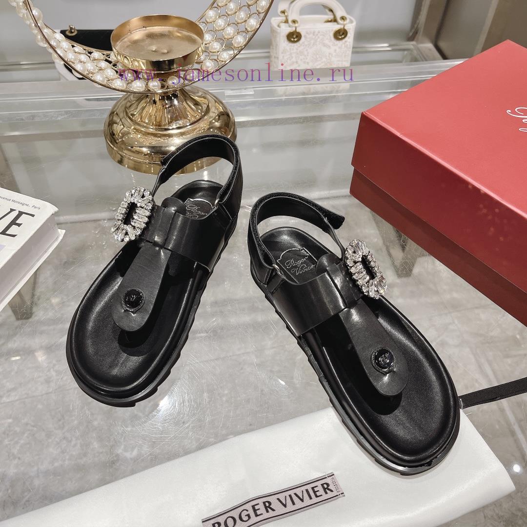 New Flat Bottom Herringbone Sandals With Clipped ToesFeaturing Adjustable Buckle Straps Embelli scr0q879 - Image 6