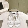 | ²⁰²4 𝐬𝐬  🤍🤎𝐂𝐡 * 𝐧𝐞𝐥 Chanel Hot Selling Genuine Silk One Belt SandalsThe Upper Of The Shoe Is plcno6rb