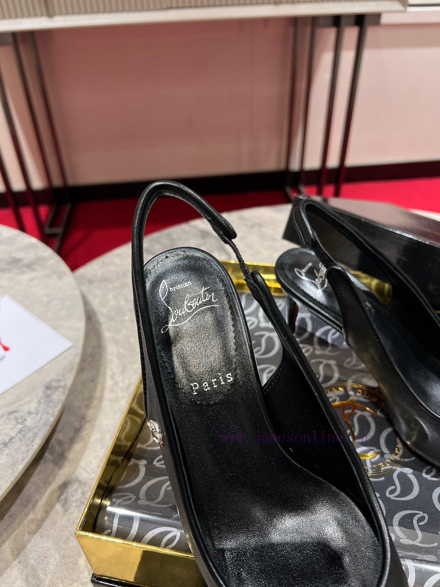 CL Deduction Is Empty. W️This High-heeled Shoe Is Made Of Black Calf Leather And Features A Del 66aulsmu - Image 7
