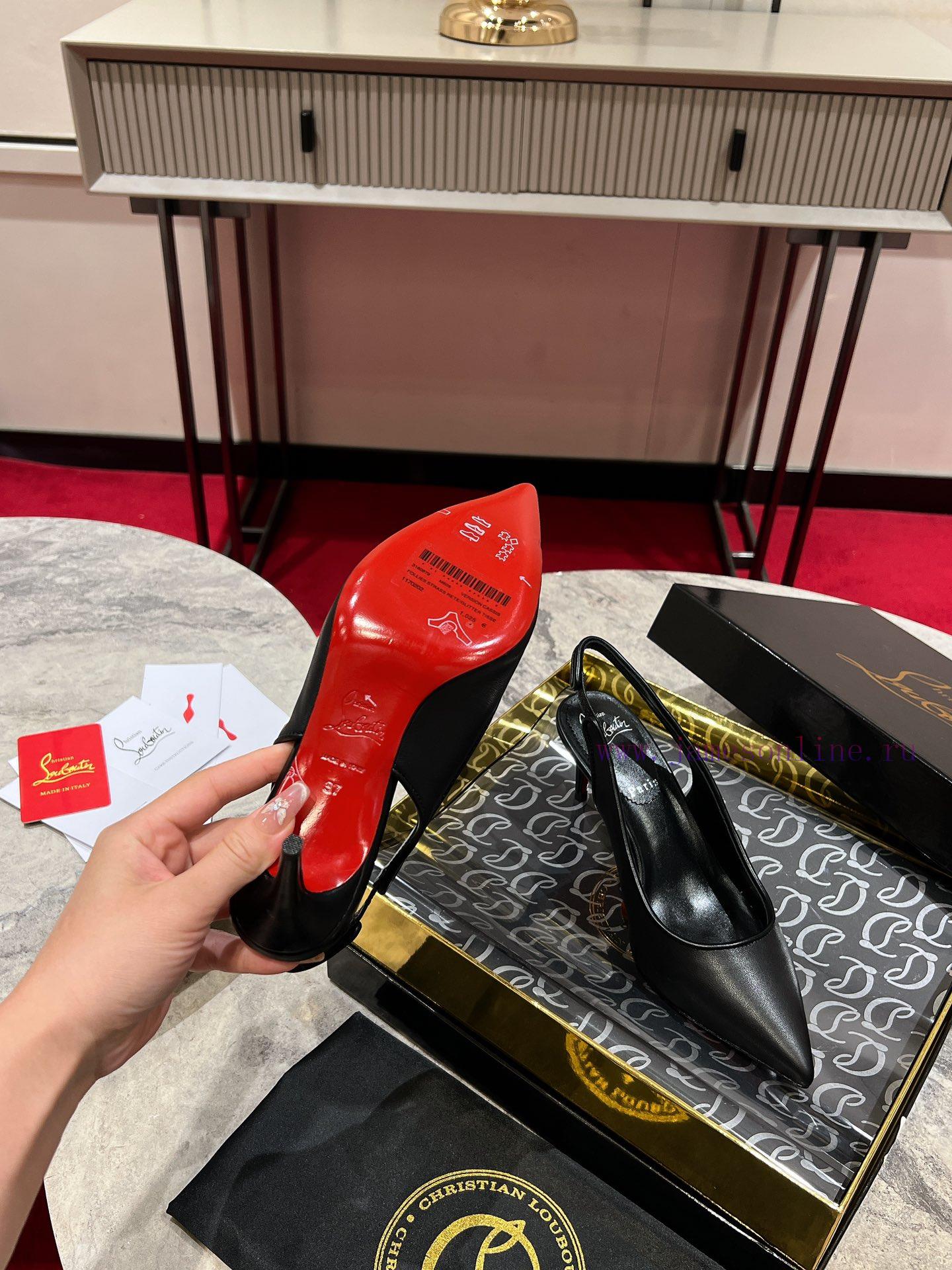 CL Deduction Is Empty. W️This High-heeled Shoe Is Made Of Black Calf Leather And Features A Del 66aulsmu - Image 9