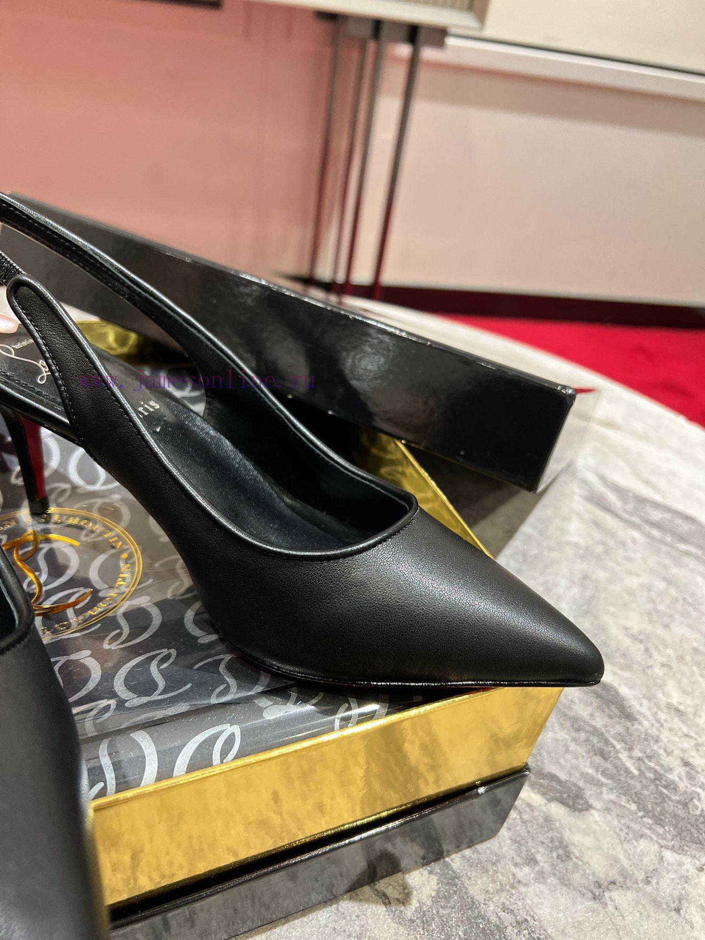 CL Deduction Is Empty. W️This High-heeled Shoe Is Made Of Black Calf Leather And Features A Del 66aulsmu - Image 10