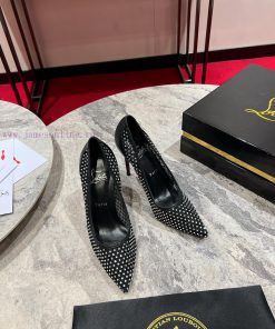 ∙ Mesh Full Of Diamonds ∙ ꫛꫀ W. ︎️Maison Christian Louboutin Is Made Of White Mesh With An 85mm hvwx0q5b