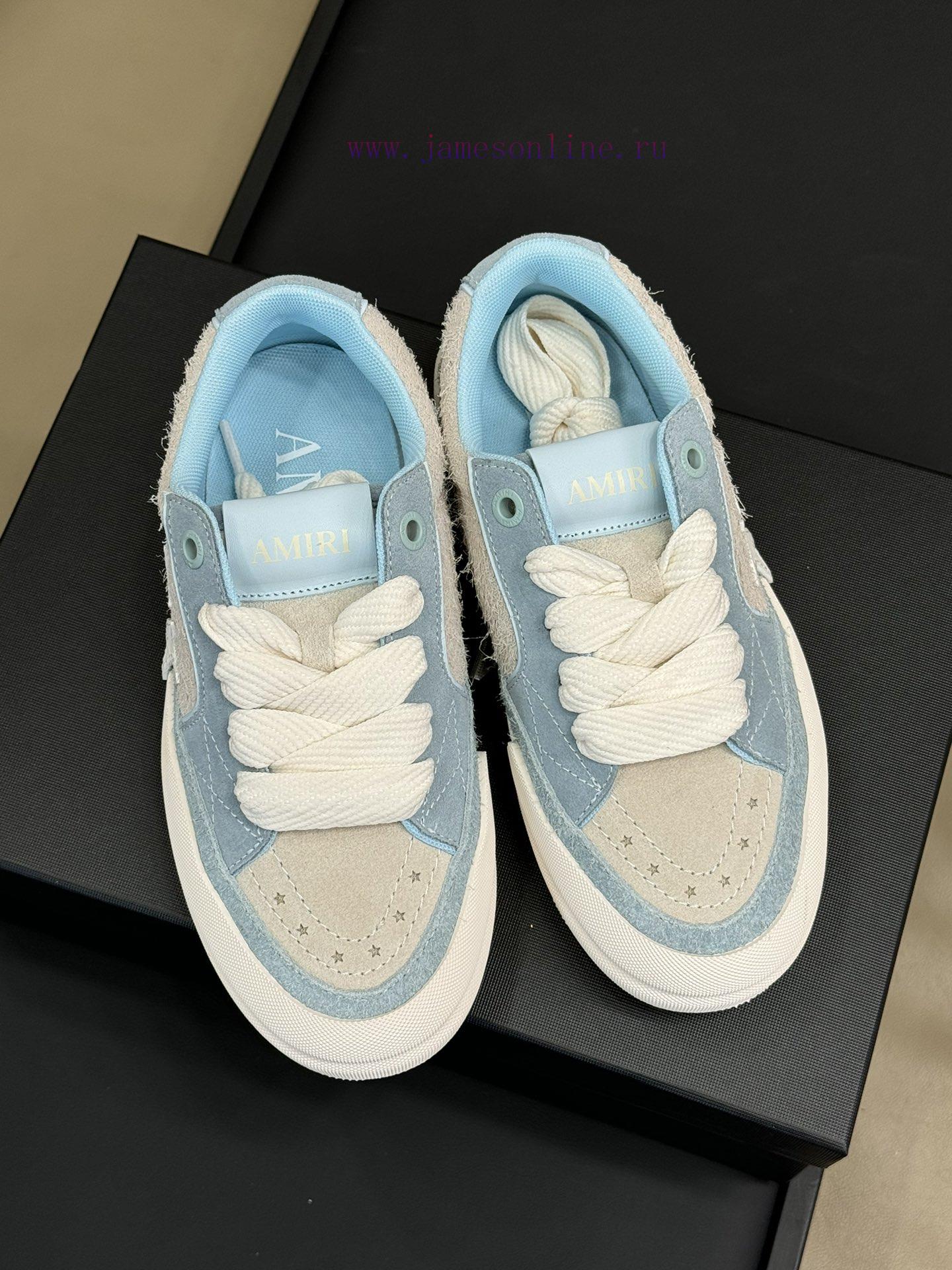 Amiri Fw24 New Arrival~Amiri 24 Autumn/Winter Sunset Skate Couple's Star Shoes Are So Beautiful d2a37gal - Image 3