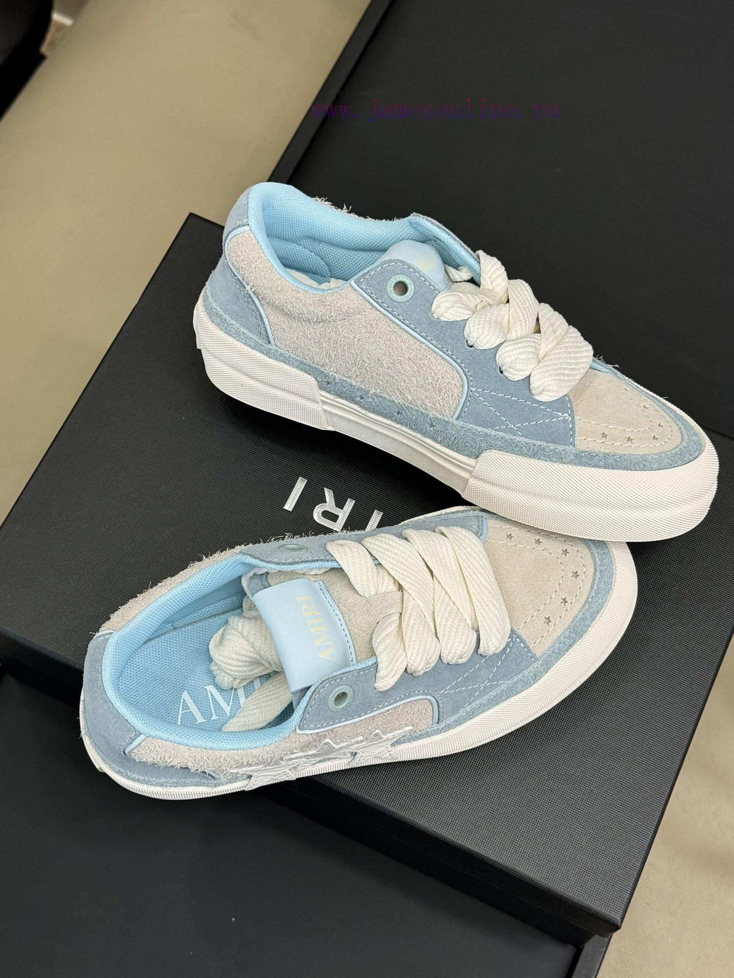 Amiri Fw24 New Arrival~Amiri 24 Autumn/Winter Sunset Skate Couple's Star Shoes Are So Beautiful d2a37gal - Image 4