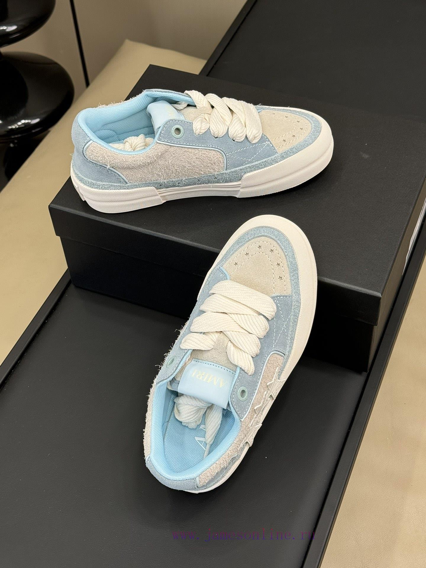 Amiri Fw24 New Arrival~Amiri 24 Autumn/Winter Sunset Skate Couple's Star Shoes Are So Beautiful d2a37gal - Image 6